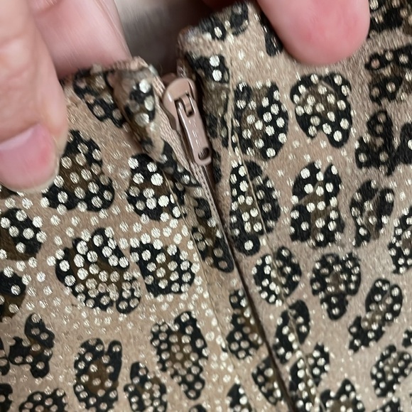 Vintage 80s Leather Cedars Shift Dress 8 Animal Leopard Print - Picture 4 of 14